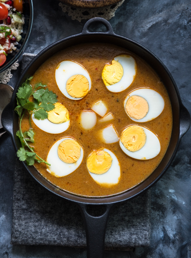 Egg Curry - the way my Ma made - theroute2roots